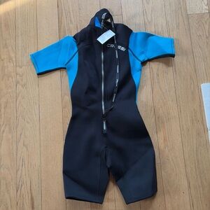 Cressi Women's Tahiti Shorty Neoprene Wetsuit Black 2.5mm NWT Surf Scuba XS